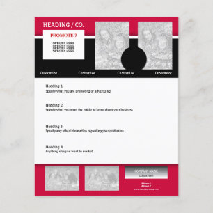 Prospectus 11,4 Cm X 14,2 Cm Modèle circulaire - créez votre propre 4,5 pouces