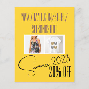 Prospectus 11,4 Cm X 14,2 Cm Modèle de circulaire