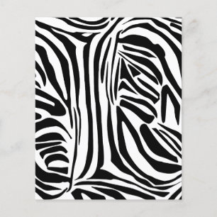 Prospectus 11,4 Cm X 14,2 Cm Modèle Zèbre