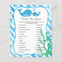 Momma Whale and her Baby Boy - Candy Bar Game