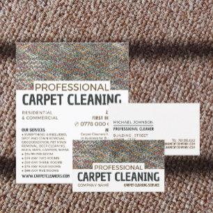 Prospectus 11,4 Cm X 14,2 Cm Moquette colorée, Nettoyage de tapis, Service de n