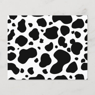 Prospectus 11,4 Cm X 14,2 Cm Motif de points de vache Poster de animal noir et