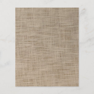 Prospectus 11,4 Cm X 14,2 Cm Motif Textile Gunny