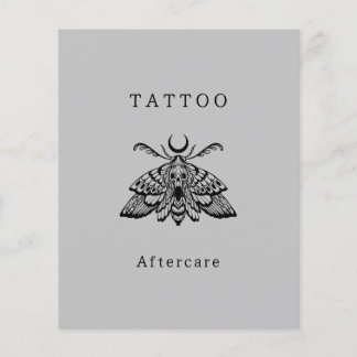 Prospectus 11,4 Cm X 14,2 Cm Mystic Death Moth Tattoo Afcare Instructions