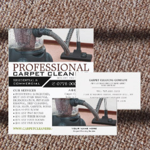 Prospectus 11,4 Cm X 14,2 Cm Nettoyeur de vide, Nettoyeurs de tapis, Service de