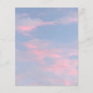 Prospectus 11,4 Cm X 14,2 Cm Nuages roses personnalisables