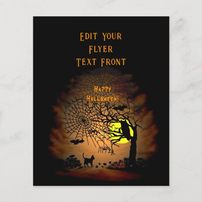 Prospectus 11,4 Cm X 14,2 Cm Nuit d'Halloween, Joyeux Halloween ! (Devant)
