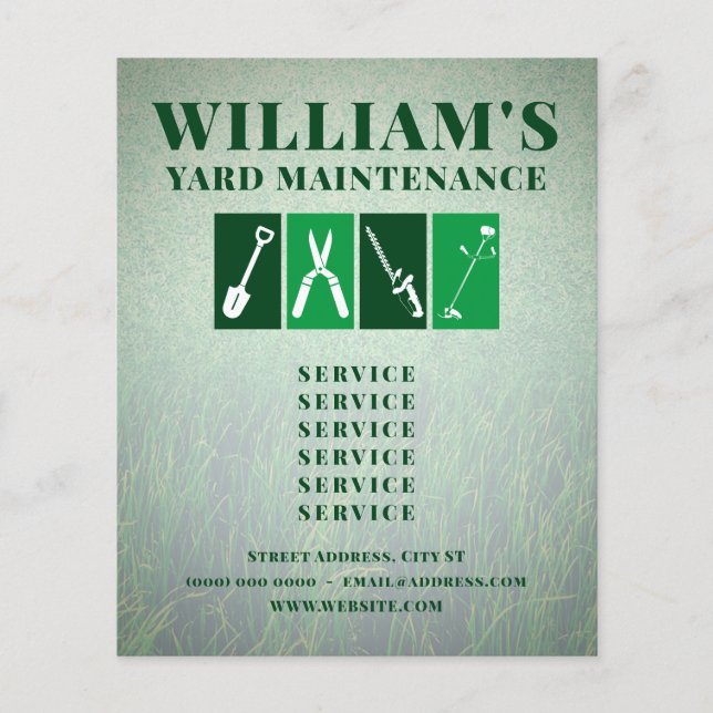 Prospectus 11,4 Cm X 14,2 Cm Outils d'entretien de triage professionnel (Devant)