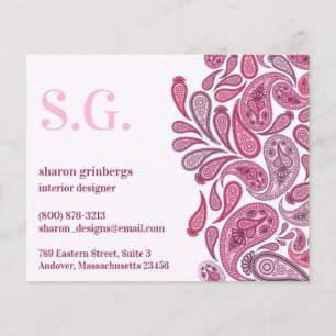 Prospectus 11,4 Cm X 14,2 Cm Paisleys Elegant