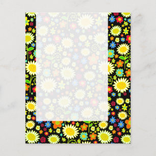 Prospectus 11,4 Cm X 14,2 Cm Panneau 053 - Fleurs à ressort