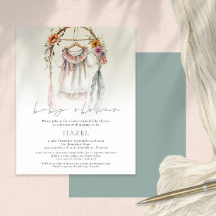 Prospectus 11,4 Cm X 14,2 Cm PAPER Boho Vêtements Vintages Baby shower de scrip