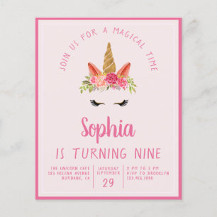 Prospectus 11,4 Cm X 14,2 Cm PAPER Invitation de fête d'anniversaire de la lico