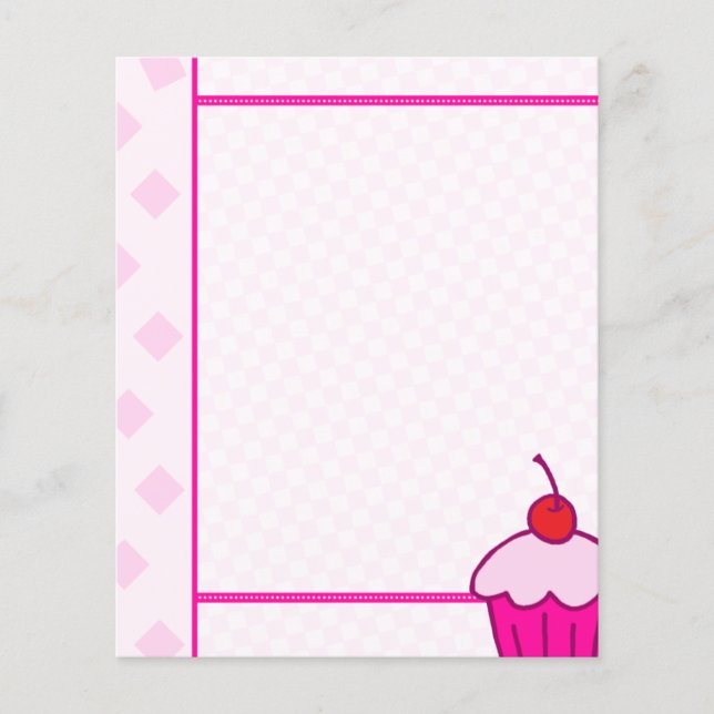 Prospectus 11,4 Cm X 14,2 Cm Papeterie Cupcake (Devant)