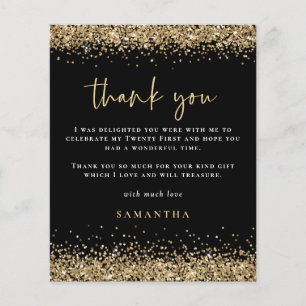 Prospectus 11,4 Cm X 14,2 Cm PAPIER   Black Gold Parties scintillant Vingt-et-p