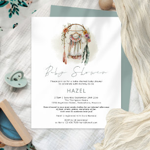 Prospectus 11,4 Cm X 14,2 Cm PAPIER Boho Vintage Vêtements de filles Baby sho