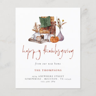Prospectus 11,4 Cm X 14,2 Cm PAPIER Bon thanksgiving rustique de New Home