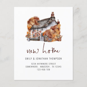 Prospectus 11,4 Cm X 14,2 Cm PAPIER   Cottage de couleurs d'automne Nouvelle ad