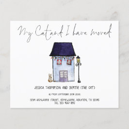 Prospectus 11,4 Cm X 14,2 Cm PAPIER | Drôle Mon Chat J'ai Déplacé Script Déplac