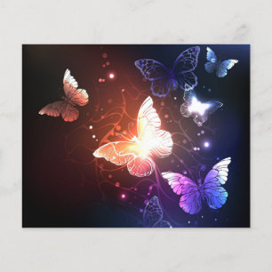 Prospectus 11,4 Cm X 14,2 Cm Papillons de nuit lumineux