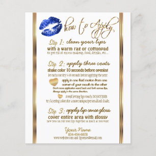 Prospectus 11,4 Cm X 14,2 Cm Parties scintillant bleue 💋 instructions 2