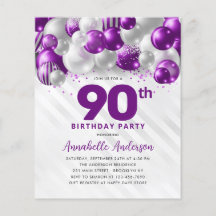 Parties scintillant de ballons d'argent violet bon