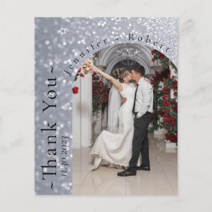Prospectus 11,4 Cm X 14,2 Cm Parties scintillant Sparkly Budget Mariage Cartes