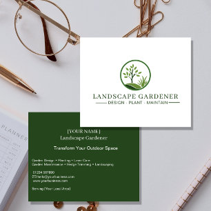 Prospectus 11,4 Cm X 14,2 Cm Paysagiste Flyer Jardinerie Professionnelle