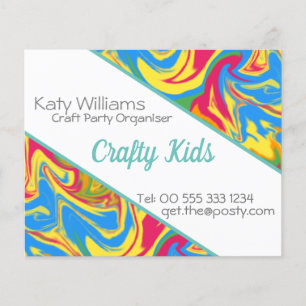 Prospectus 11,4 Cm X 14,2 Cm Peinture à rayures colorées