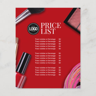 Prospectus 11,4 Cm X 14,2 Cm Personnaliser l'entreprise Société de maquillage