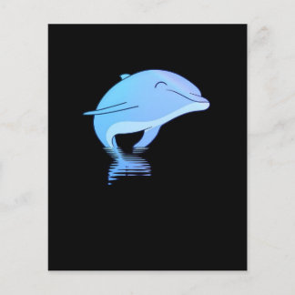 Prospectus 11,4 Cm X 14,2 Cm petit animal de dauphin mignon