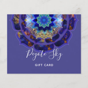 Prospectus 11,4 Cm X 14,2 Cm Peyote Sky Mandala Métaphysique Violet