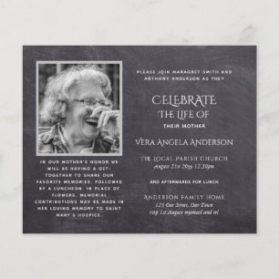 Prospectus 11,4 Cm X 14,2 Cm PHOTO BUDGÉTAIRE Célébration des INVITATIONS à la