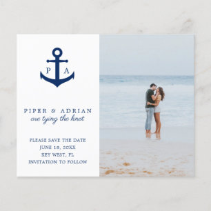 Prospectus 11,4 Cm X 14,2 Cm Photo d'ancre nautique budget mariage à conserver