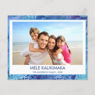 PROSPECTUS 11,4 CM X 14,2 CM PHOTO TROPICALE DU BUDGET MELE KALIKIMAKA HAWAIIAN