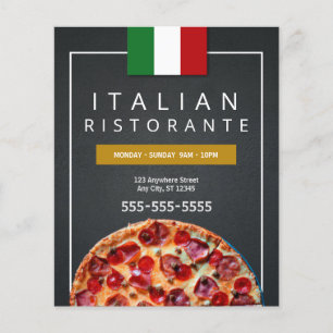 Prospectus 11,4 Cm X 14,2 Cm Pizzeria