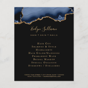 Prospectus 11,4 Cm X 14,2 Cm plaquette noire bleue