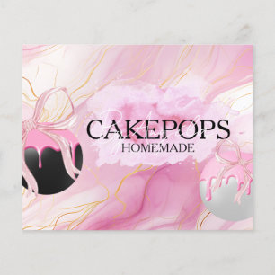 Prospectus 11,4 Cm X 14,2 Cm Pops de gâteau Boulangerie Boulangerie Traitements