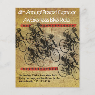 Prospectus 11,4 Cm X 14,2 Cm Poster sur le vélo