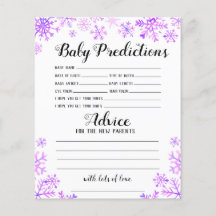 Prédictions et conseils pour bébé - Baby It's Cold