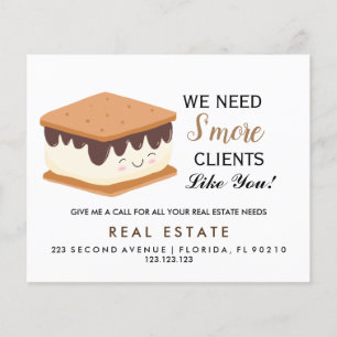 Prospectus 11,4 Cm X 14,2 Cm Real State Open House plus Pop par carte postale