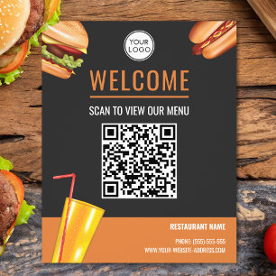 Prospectus 11,4 Cm X 14,2 Cm Restaurant de restauration rapide de hamburgers Sc