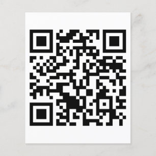 Prospectus 11,4 Cm X 14,2 Cm Rick Roll QR Code Rickling