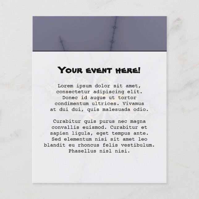 Prospectus 11,4 Cm X 14,2 Cm Rose foncé - Mandelbrot Fractal (Devant)