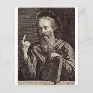 Prospectus 11,4 Cm X 14,2 Cm Saint Paul l'Apôtre Saint Patron des Écrivains