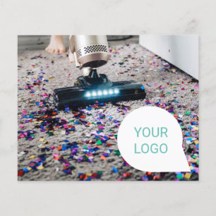 Prospectus 11,4 Cm X 14,2 Cm Service de nettoyage moderne Brochure simple Circu