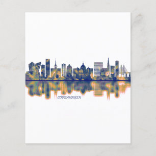 Prospectus 11,4 Cm X 14,2 Cm Skyline Copenhague