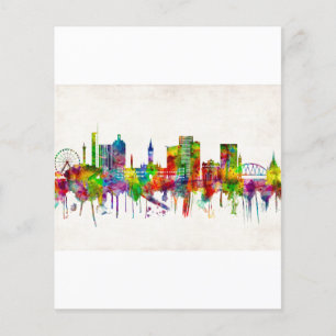 Prospectus 11,4 Cm X 14,2 Cm Skyline écossaise de Glasgow