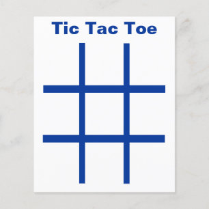 Prospectus 11,4 Cm X 14,2 Cm Tic Tac Toe TAG Grille (utiliser des aimants de ré