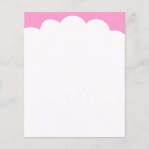 Prospectus 11,4 Cm X 14,2 Cm Trop nuageux - rose