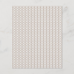Prospectus 11,4 Cm X 14,2 Cm un arrière - plan blanc avec un motif marron